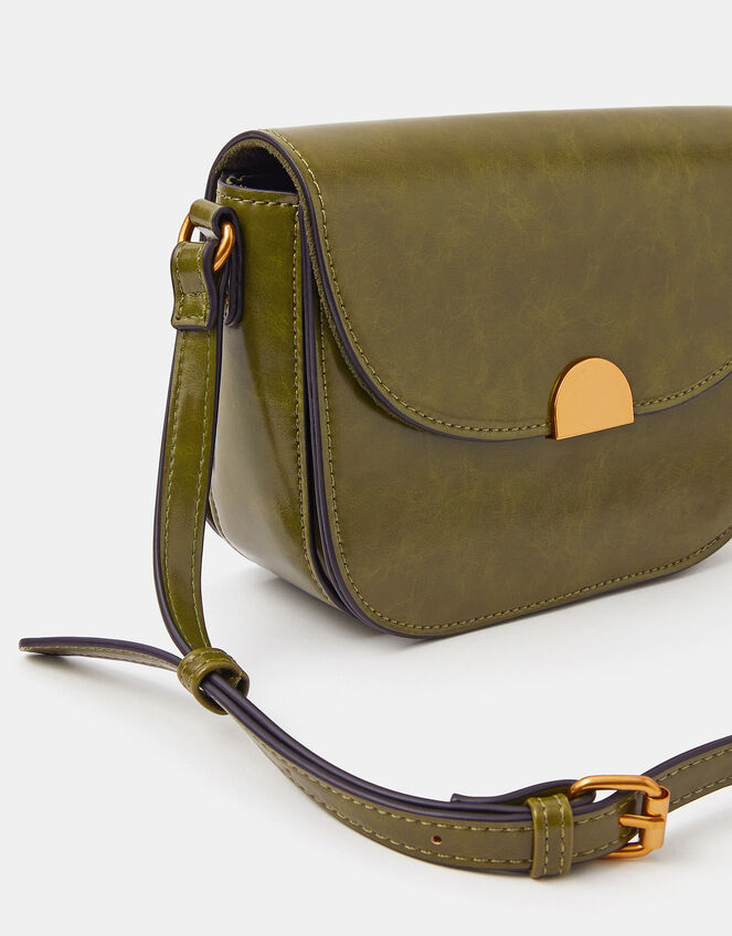 Boxy Crossbody Bag, Green (OLIVE), large
