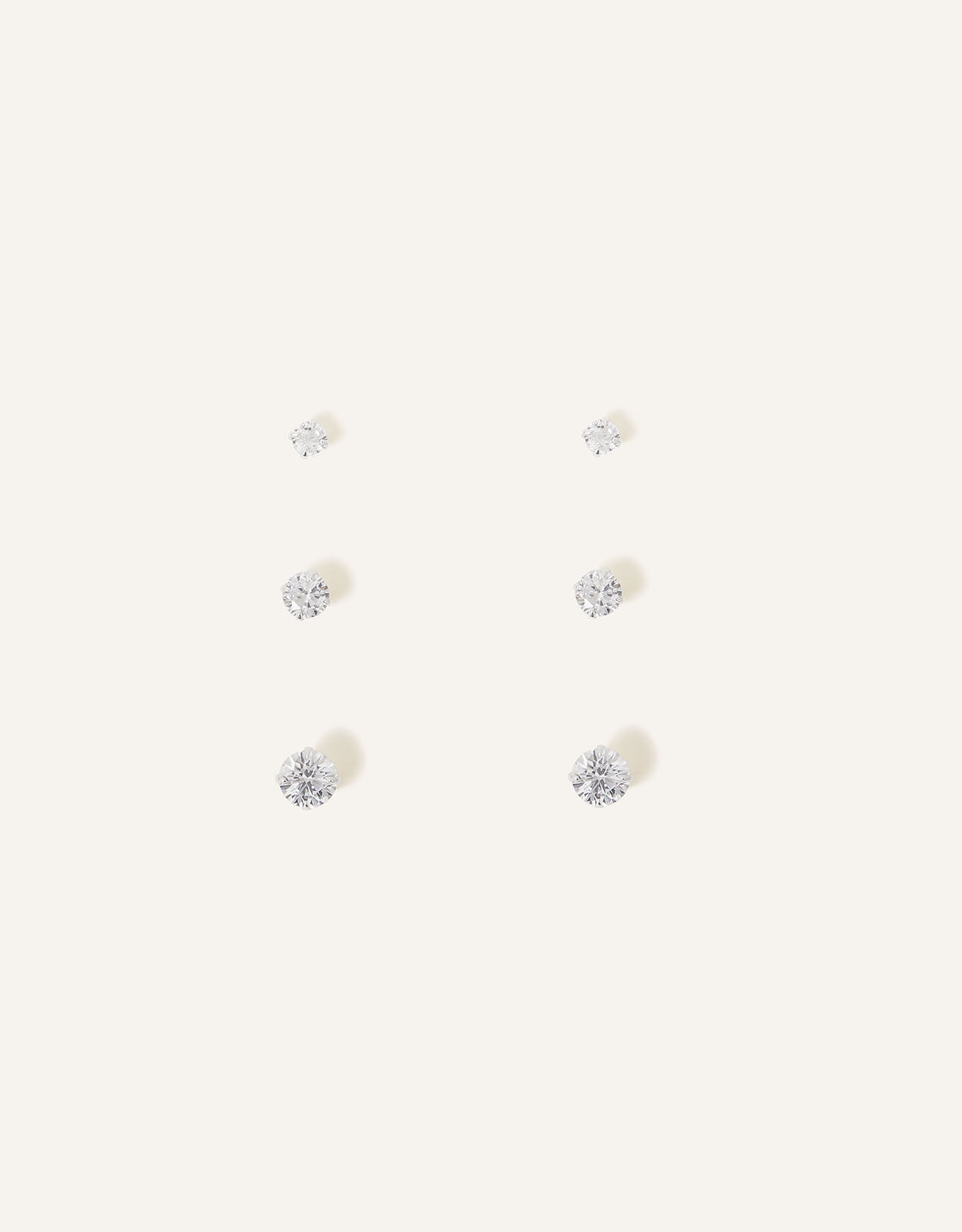 Set of three sterling hot sale silver earrings