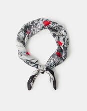 Paris Map Satin Scarf, , large