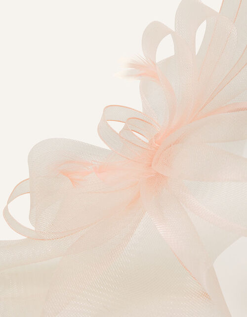 Mia Oversized Bow Fascinator, Pink (PALE PINK), large