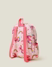 Girls Unicorn Print Backpack, , large