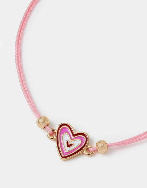 Heart Charm Cord Bracelet, , large