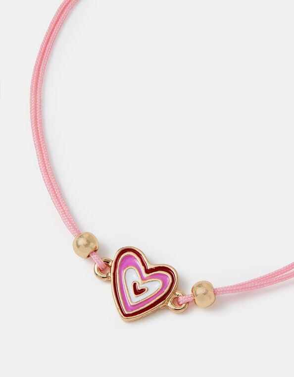 Heart Charm Cord Bracelet, , large