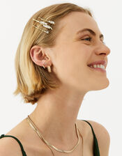 Pearl Hair Slide Set of Three, , large