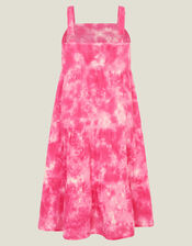 Girls Tie Dye Dress, Pink (PINK), large