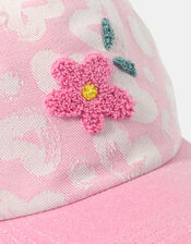 Girls Flower Cap, Pink (PINK), large
