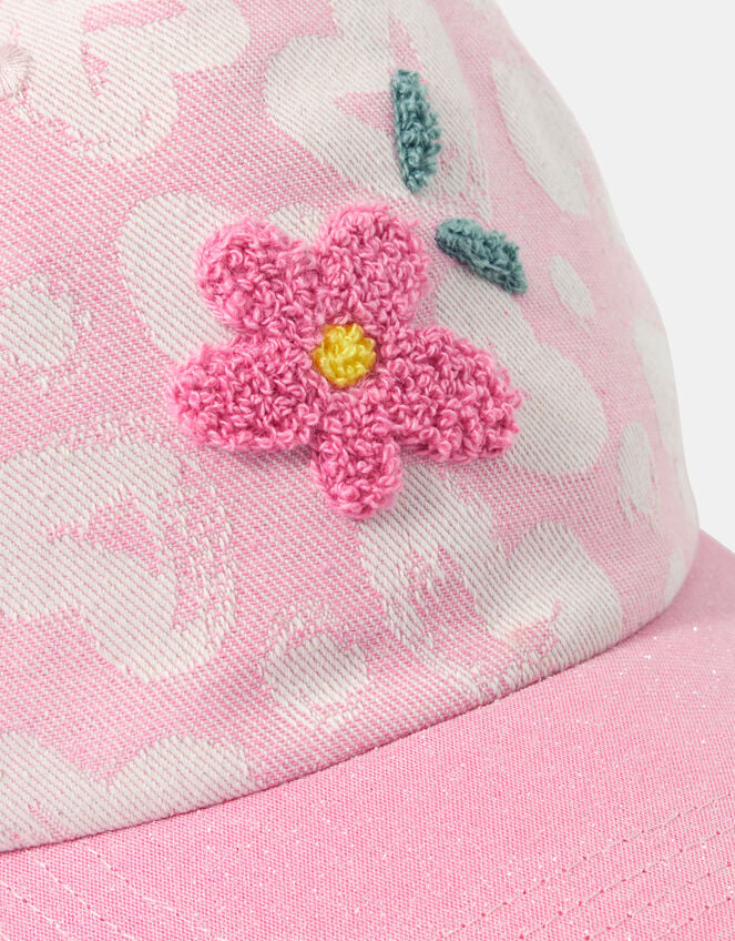 Girls Flower Cap, Pink (PINK), large