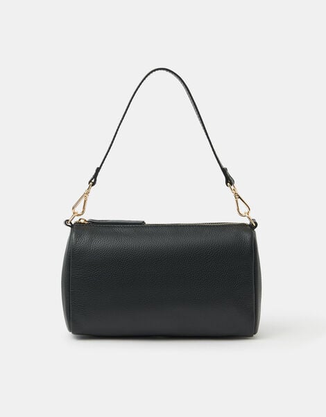 Dual Strap Leather Crossbody Bag, , large