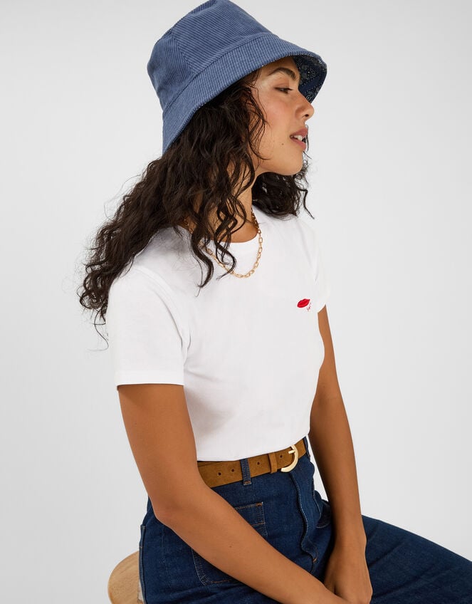 Reversible Bandana Print Bucket Hat, , large