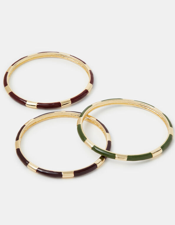 3-Pack Enamel Bangles, Multi (DARKS MULTI), large