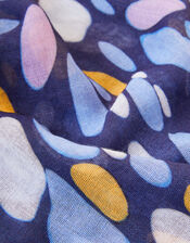 Spotty Print Scarf in Recycled Polyester, , large