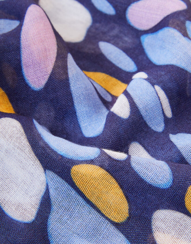 Spotty Print Scarf in Recycled Polyester, , large