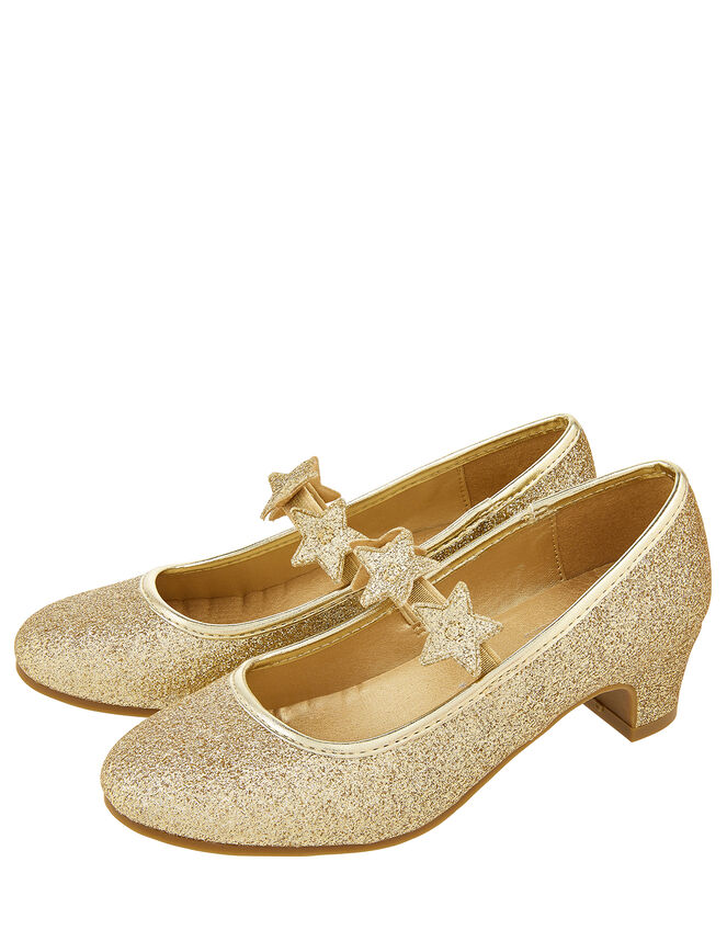 Glitter Star Flamenco Shoes, Gold (GOLD), large
