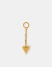 Stainless Steel Heart Bag Charm, , large