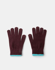 Contrast Edge Touchscreen Gloves, , large