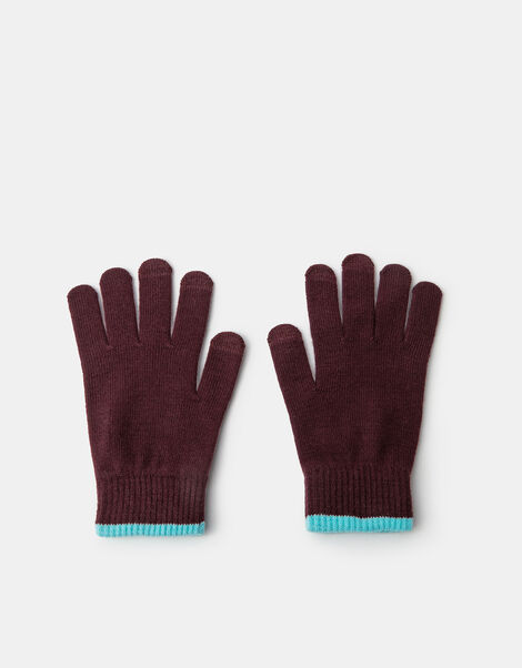 Contrast Edge Touchscreen Gloves, , large