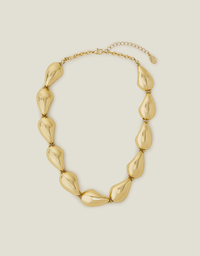 Teardrop Chain Collar Necklace, , large