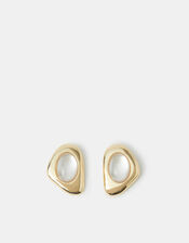 Organic Statement Stud Earrings, , large