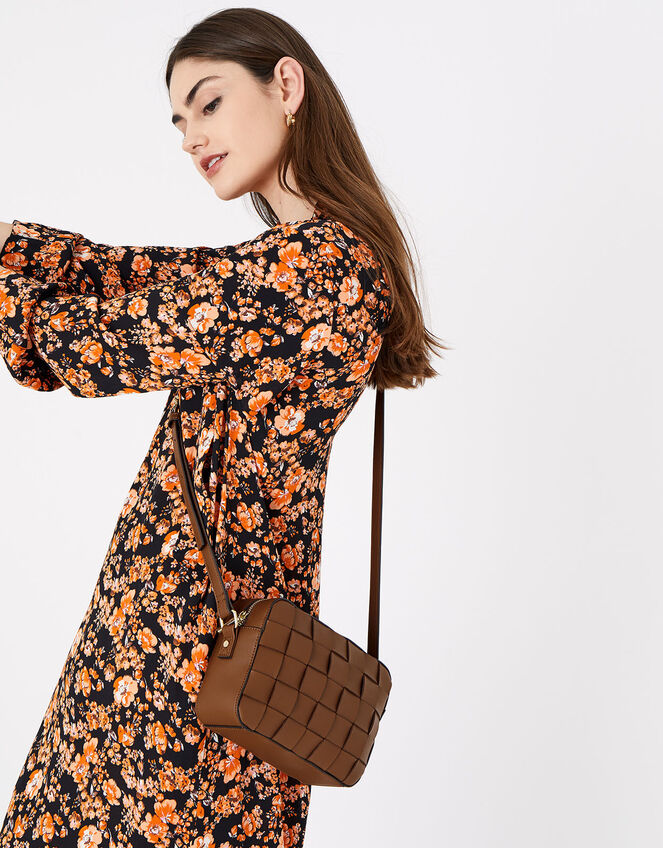 Hayley Weave Camera Bag, Tan (TAN), large