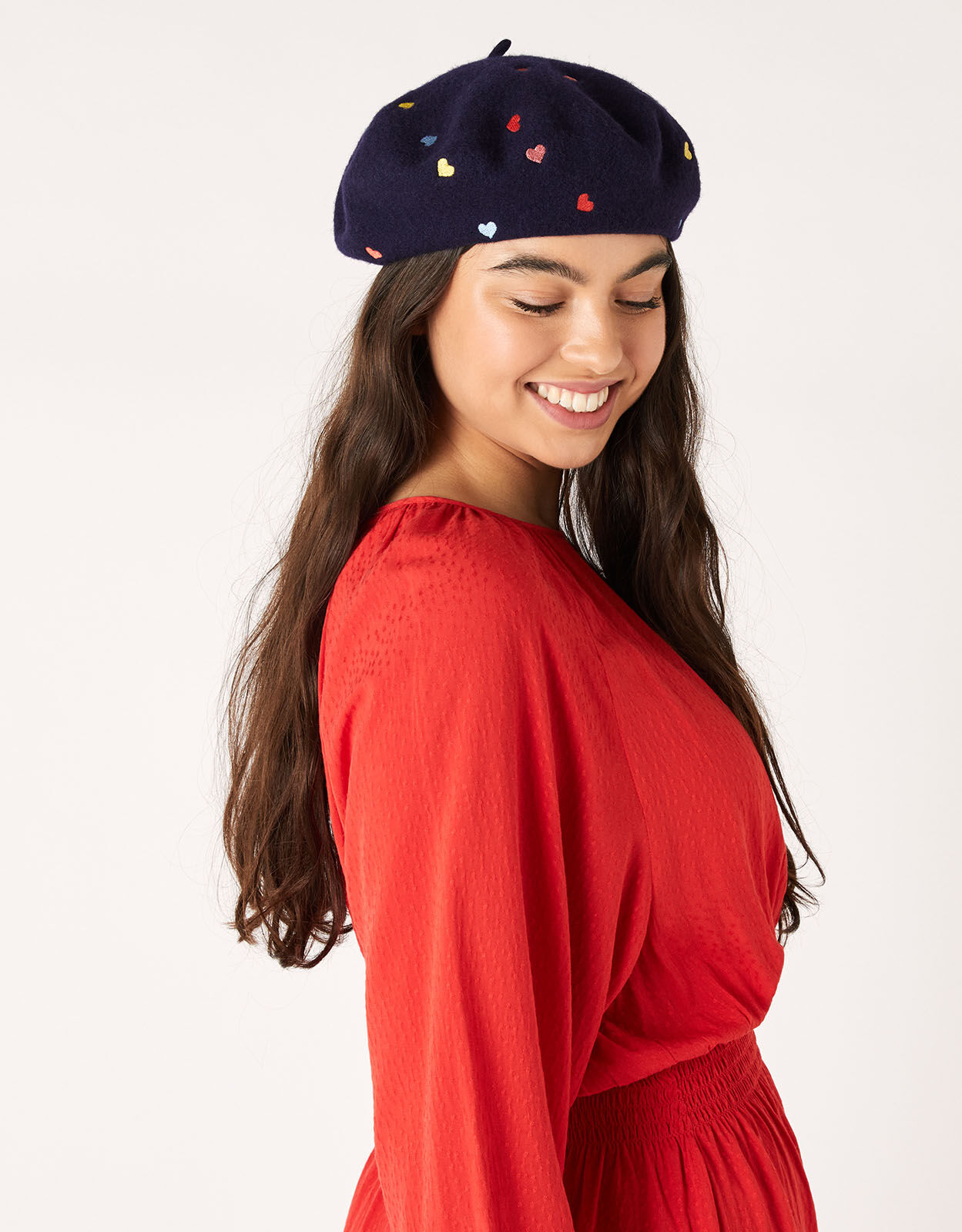 Over The Rainbow Beret in Pure Wool