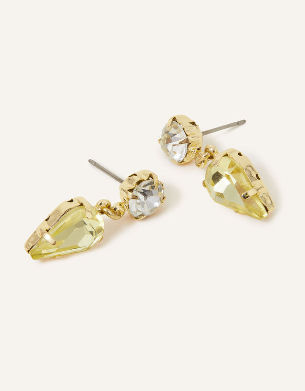 Crystal Teardrop Stud Earrings, , large
