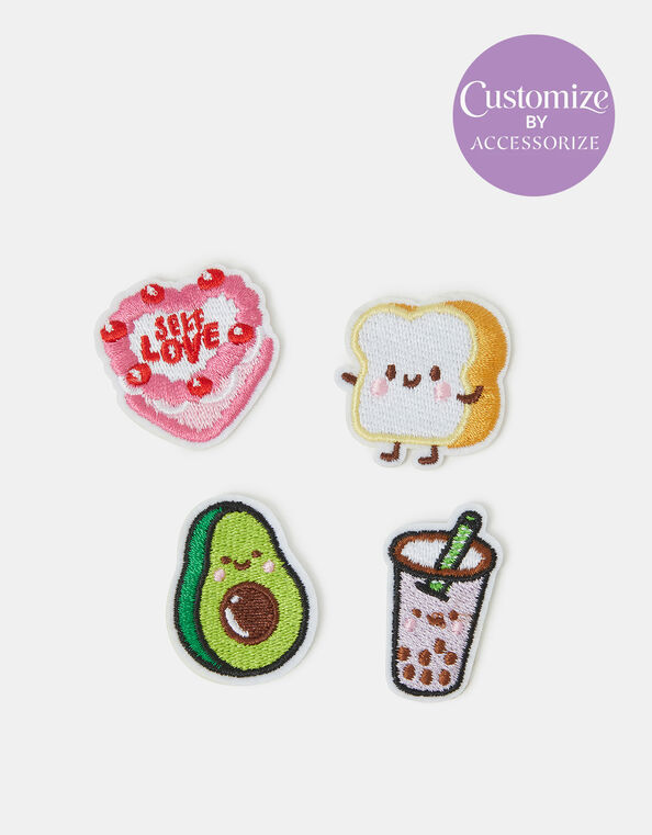 4-Pack Brunch Embroidered Iron-On Patches, , large