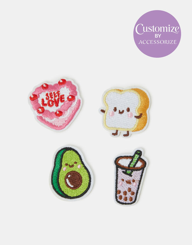4-Pack Brunch Embroidered Iron-On Patches, , large