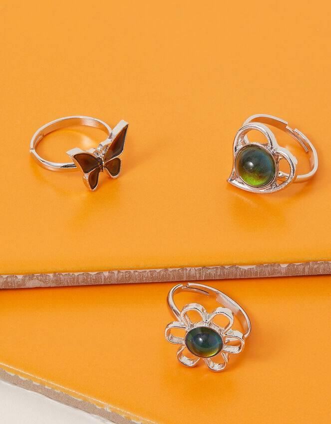 Girls Mood Rings Set of Three Girls rings Accessorize Global
