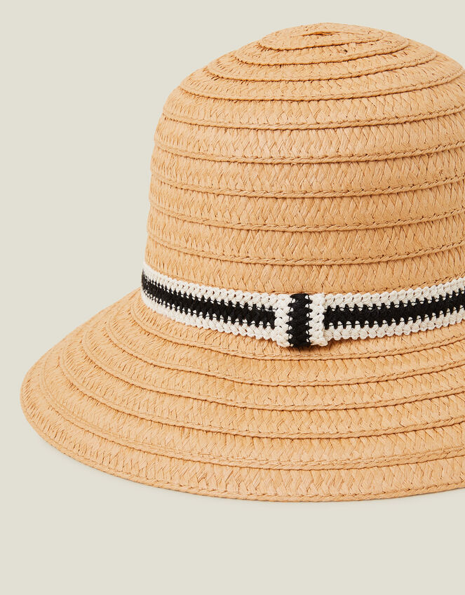 Monochrome Trim Bucket Hat, , large
