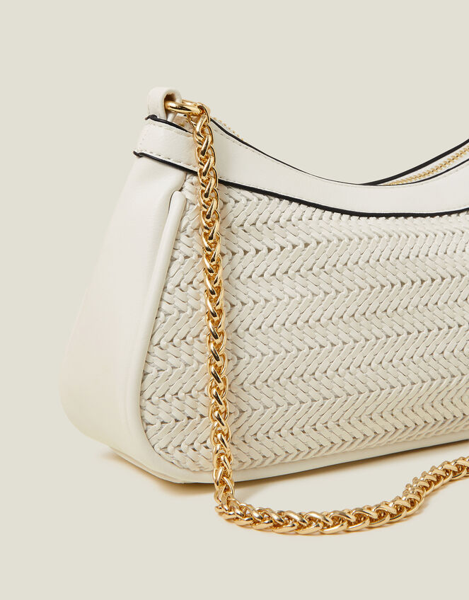 Woven Chain Shoulder Bag, , large