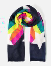 Shooting Rainbow Star Blanket Scarf, , large