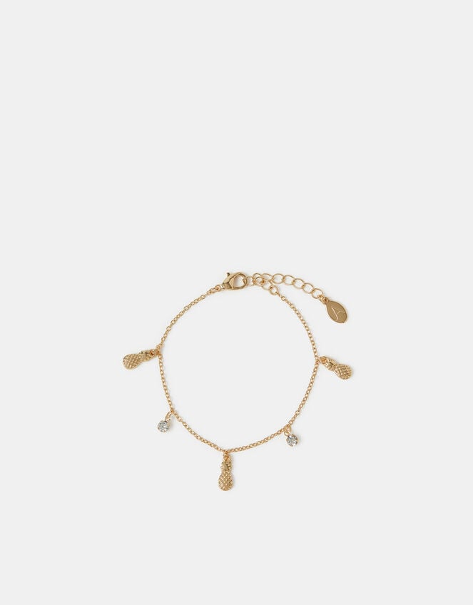 Pineapple Charm Station Bracelet, , large