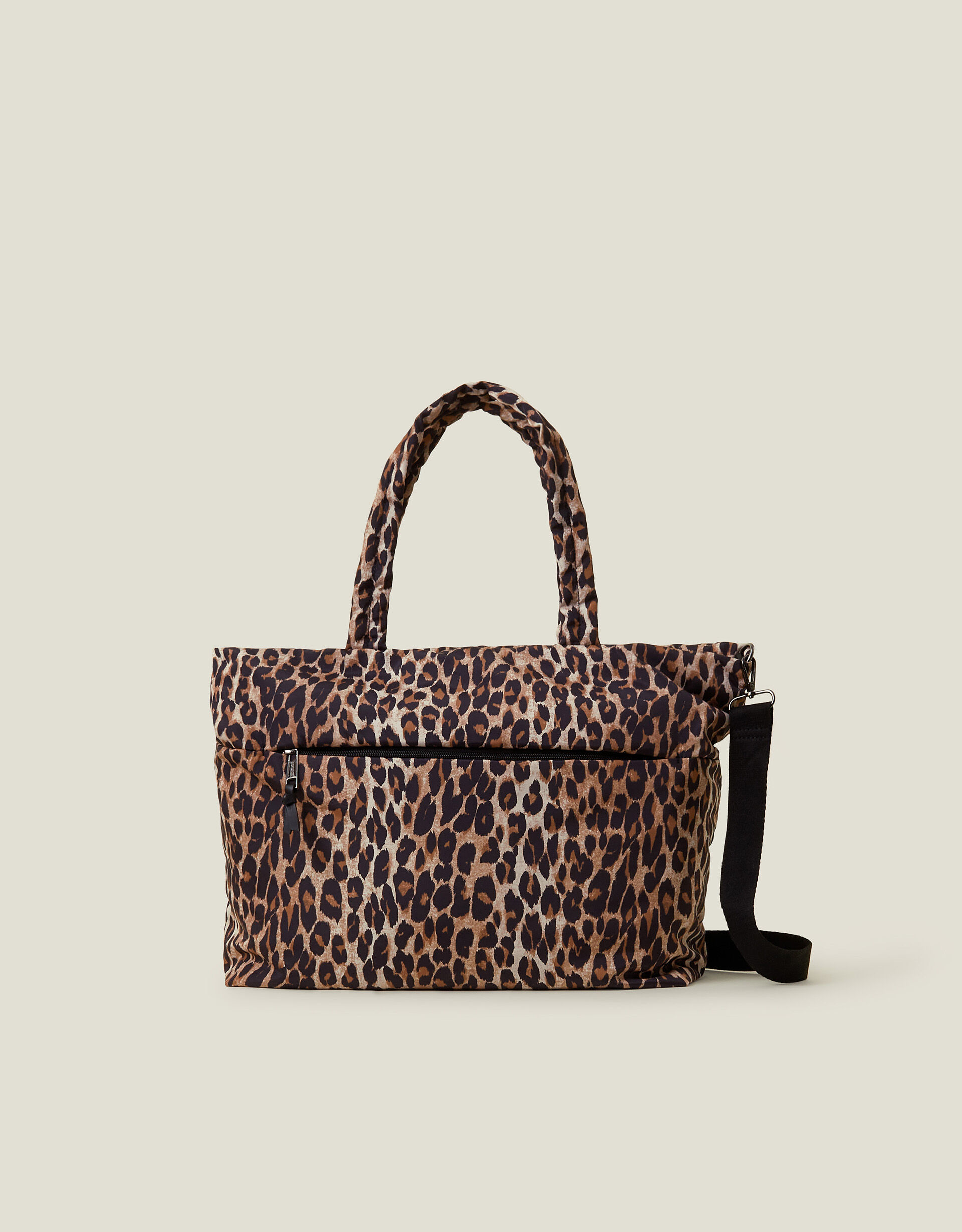 Leopard leather bag on sale