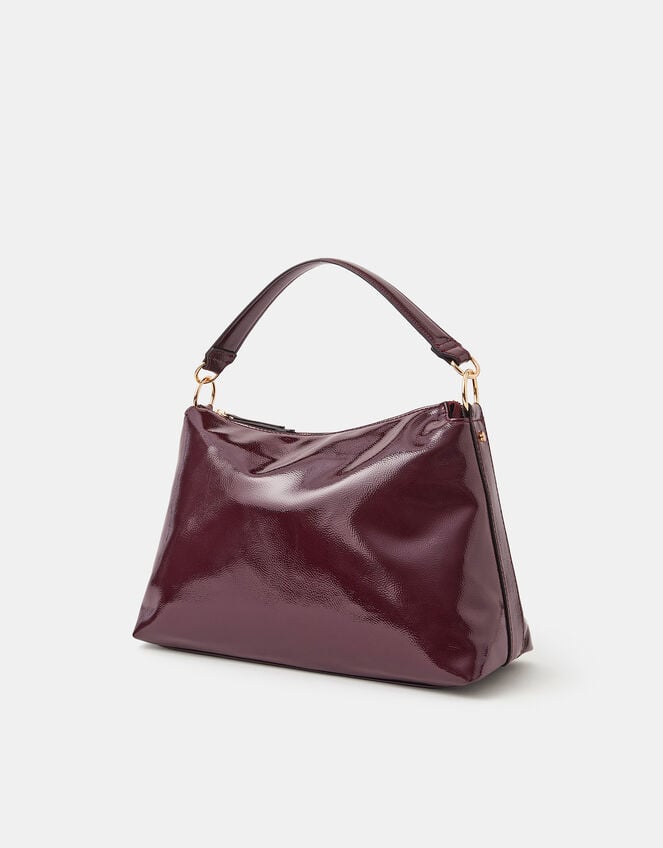 Slouchy Patent Handbag, , large