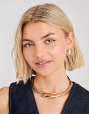 Sculptural Torque Necklace, , large