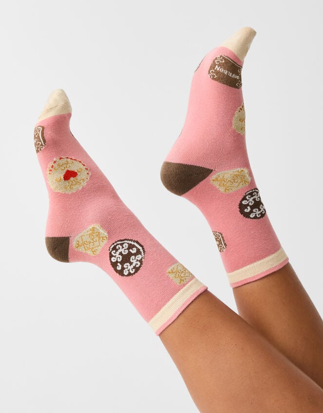 Biscuit Print Socks, , large