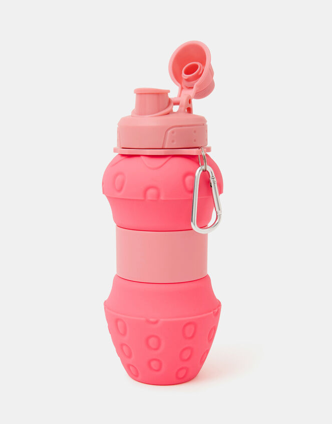 Girls Collapsible Strawberry Water Bottle, , large