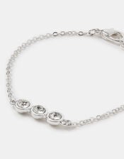 Triple Stone Bracelet, Silver (SILVER), large