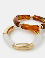 2-Pack Chunky Resin Stretch Bracelets, , large
