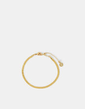 14ct Gold-Plated Omega Chain Bracelet, , large