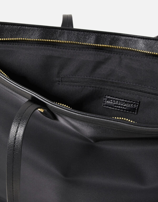 Tiffany Nylon Tote Bag, Black (BLACK), large