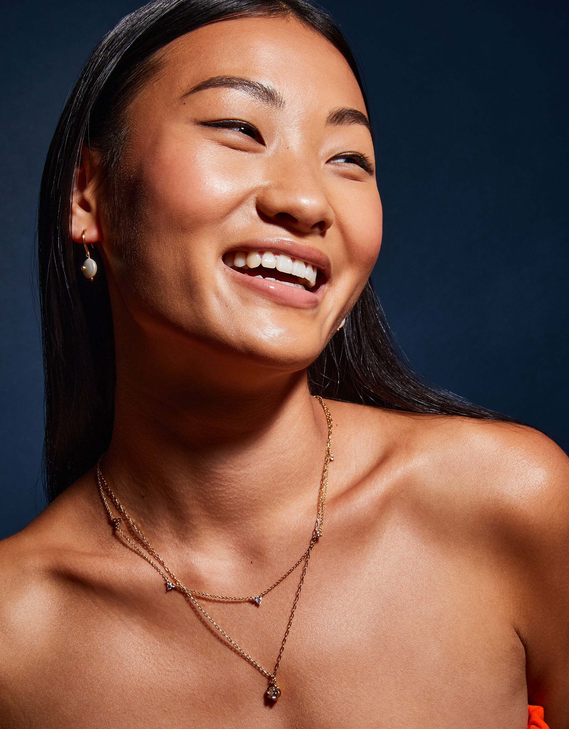 Crystal station necklace on sale