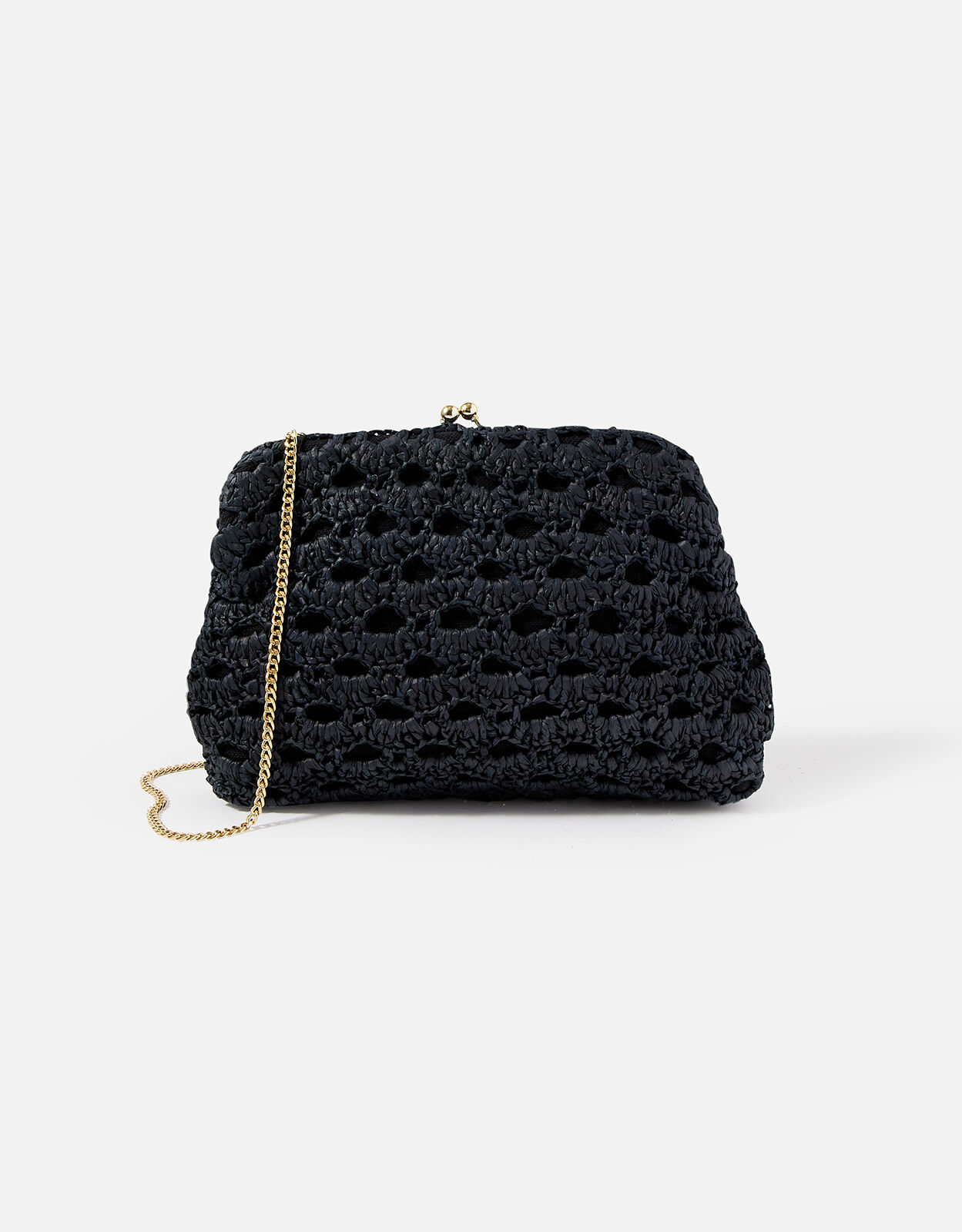 Black raffia bag clearance