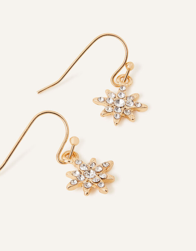 Sparkle Star Short Drop Earrings, , large