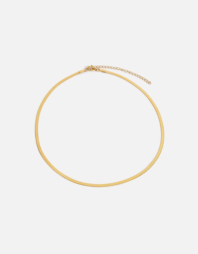Stainless Steel Snake Chain Necklace Gold, Gold (GOLD), large