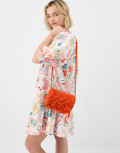 Beaded Macram&eacute; Crossbody Bag, , large