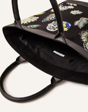 Embroidered Paisley Bag, , large