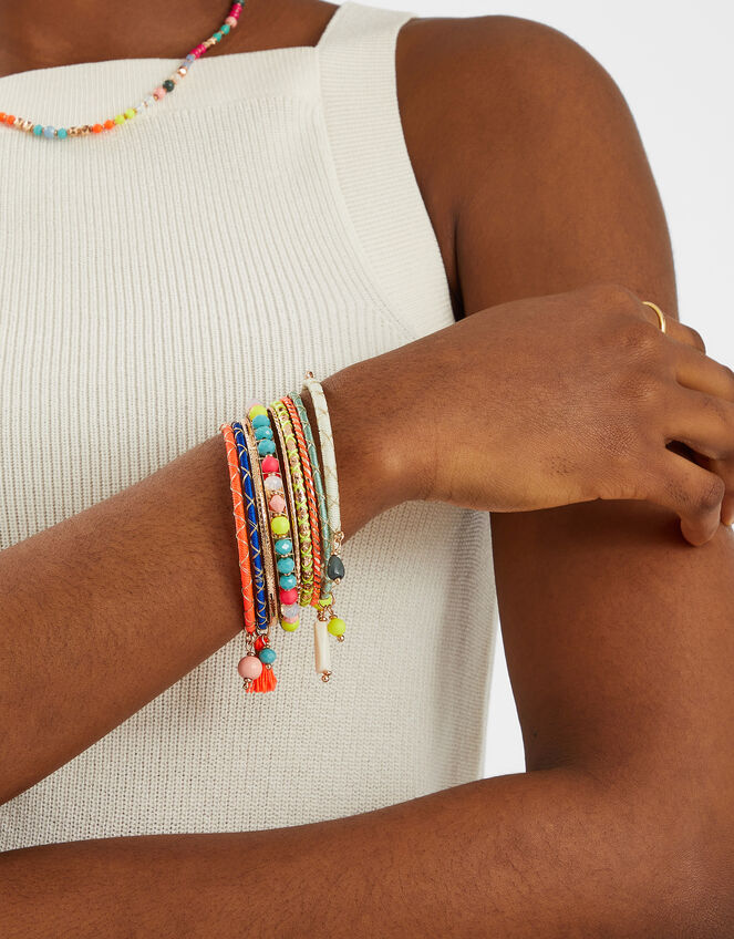 9-Pack Mix Embellished Bangles, , large
