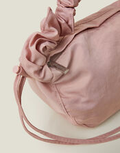 Ruched Strap Sling Bag, Pink (PINK), large