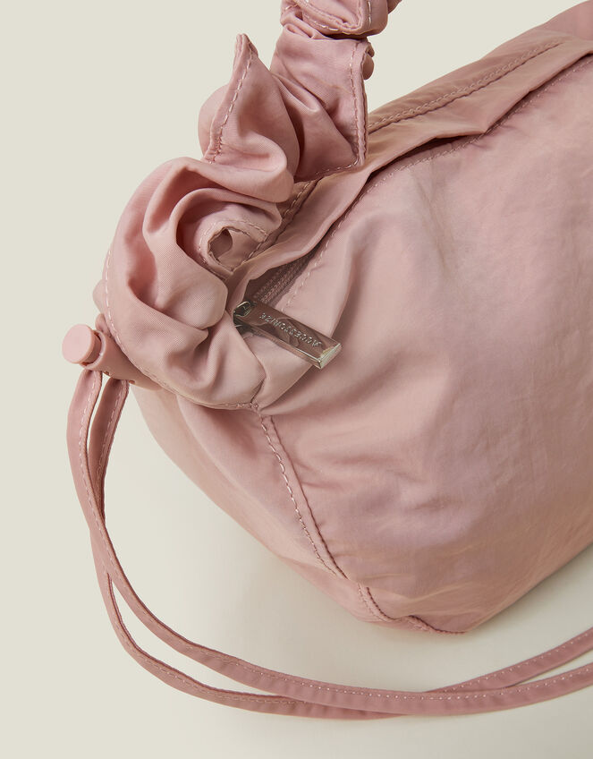Ruched Strap Sling Bag, Pink (PINK), large